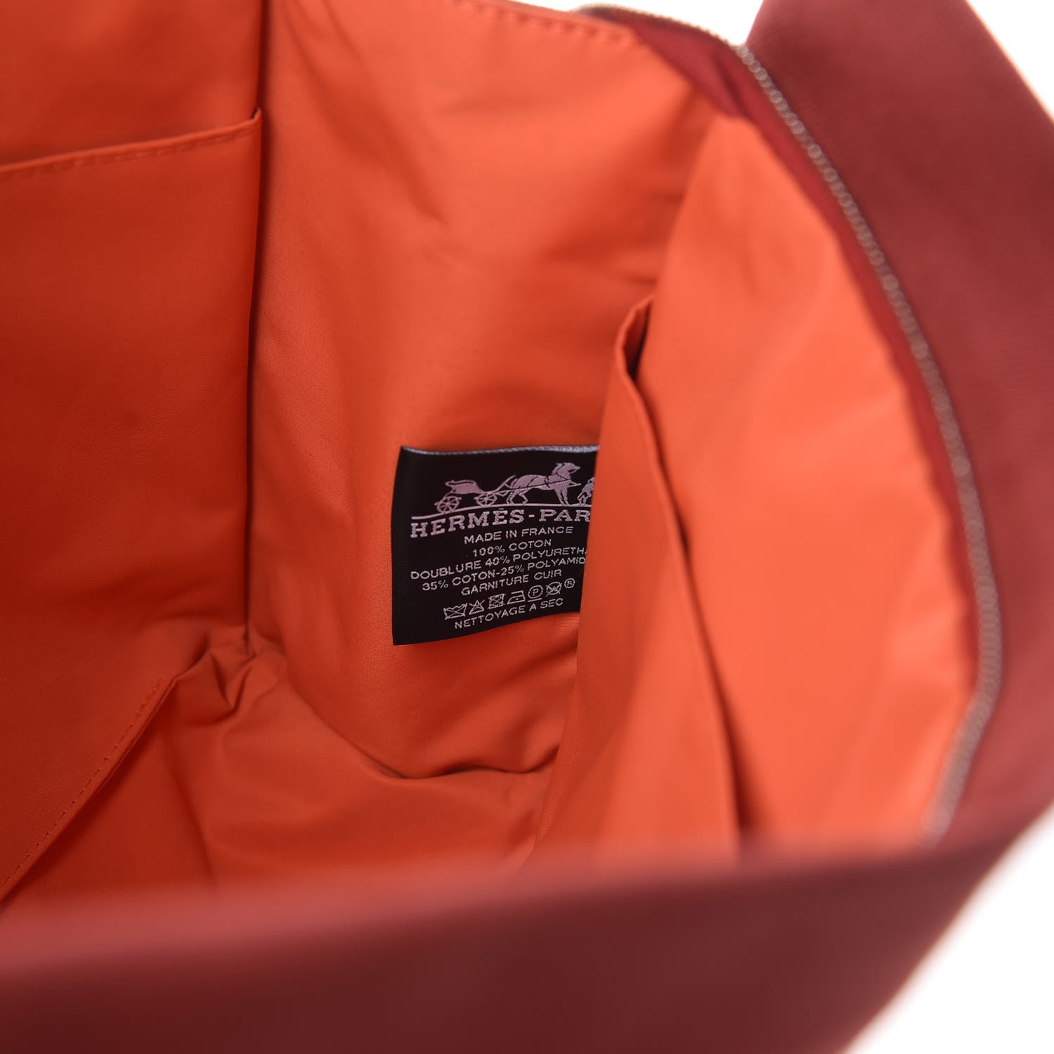 Hermes Toile Trousse De Voyage Jimetou GM Terracota 6 of 6