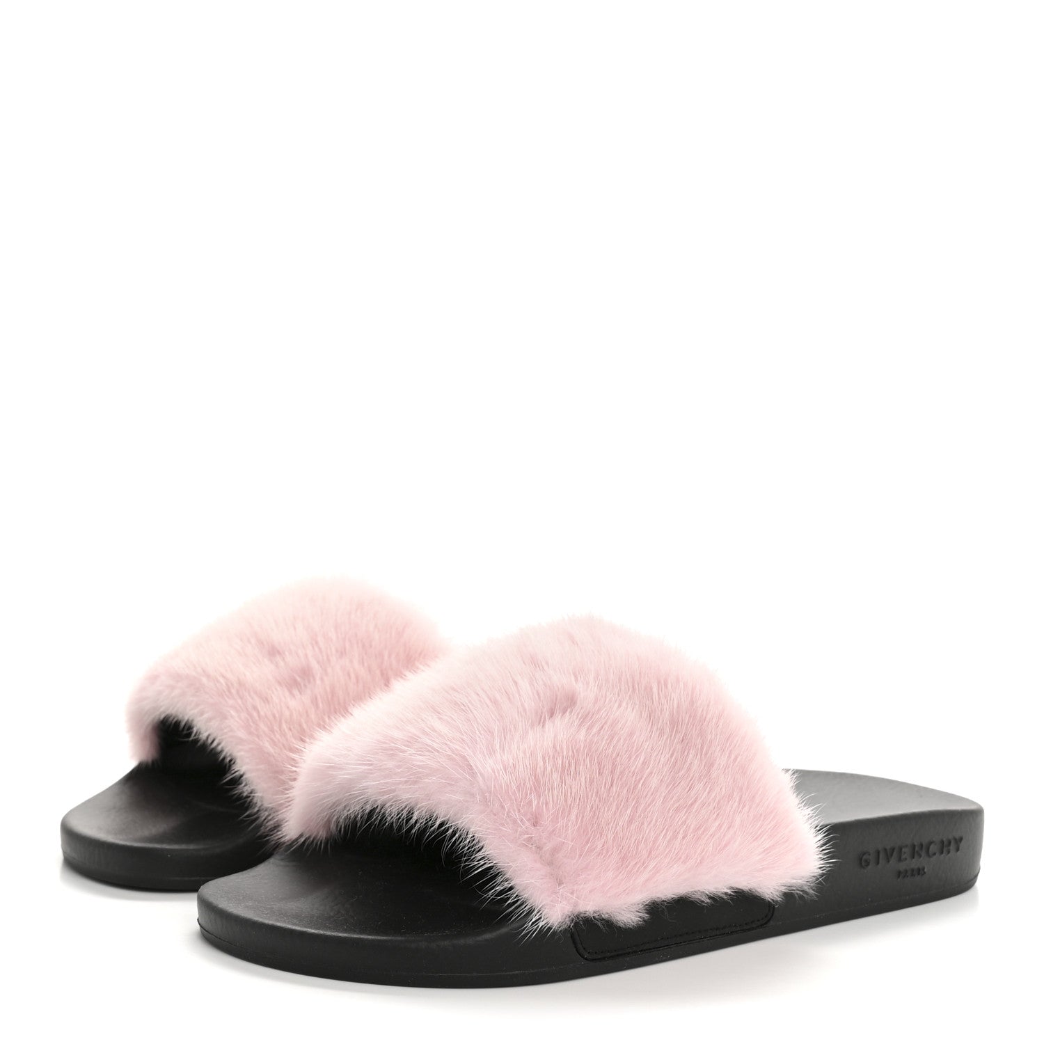 Givenchy Mink Rubber Slide Sandals 38 Rose Poudre 4 of 8