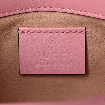 Gucci Calfskin Matelasse Super Mini GG Marmont Shoulder Bag Wild Rose 6 of 10