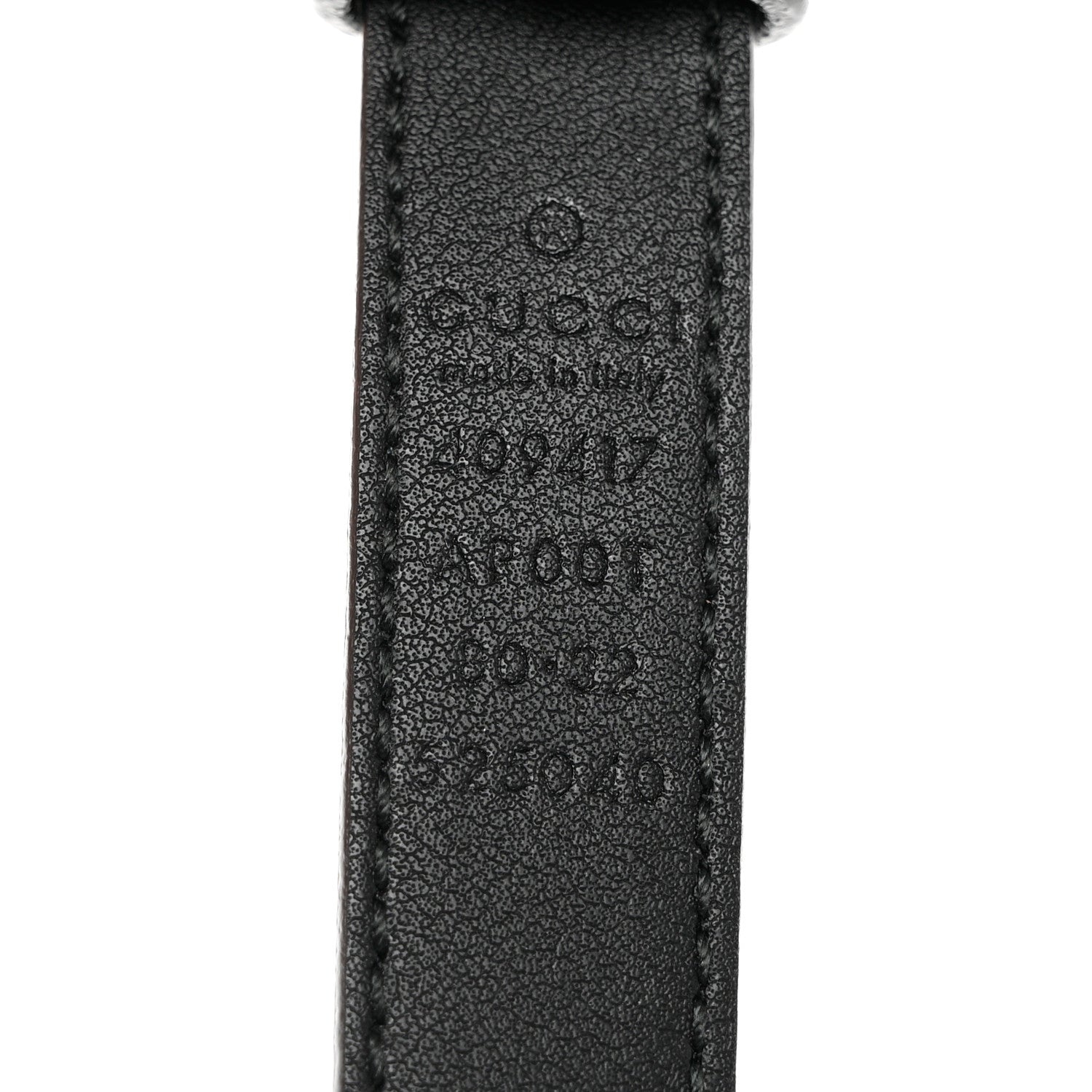 Gucci Calfskin Double G 20mm Belt 80 32 Black 3 of 6