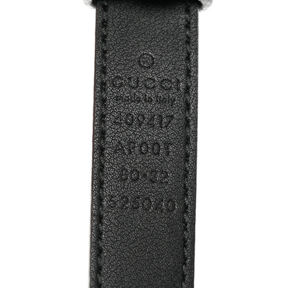 Gucci Calfskin Double G 20mm Belt 80 32 Black 3 of 6