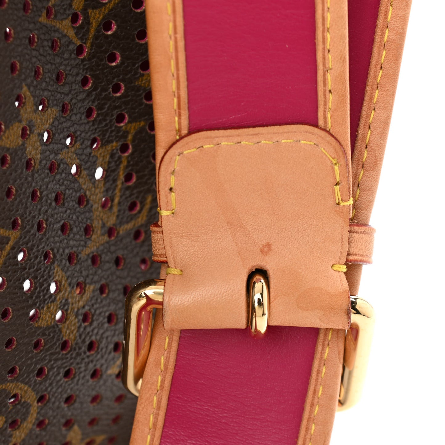 Monogram Perforated Musette Fuchsia