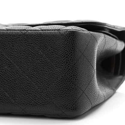 Chanel Caviar Quilted Jumbo Double Flap Black 10 of 11