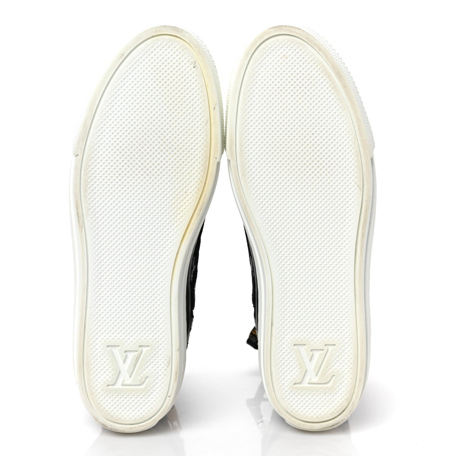 Louis Vuitton Velvet Monogram Stellar Sneakers 38.5 Black White 5 of 7