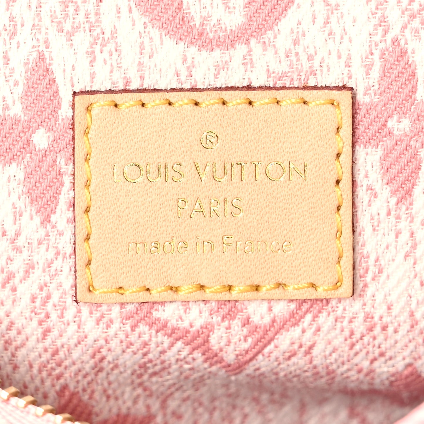 Monogram Jacquard Denim Nano Speedy Bandouliere Pink