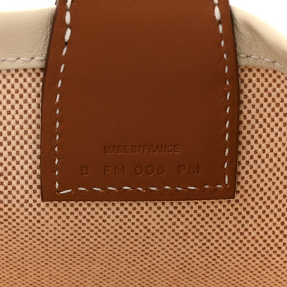 Hermes Military Toile Canvas Swift Steeple 28 Bag Ecru Gold 7 of 11