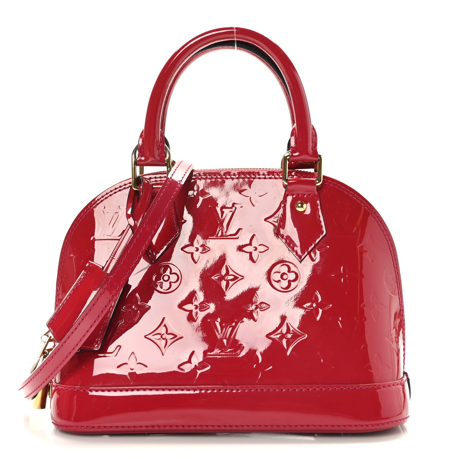 Louis Vuitton Vernis Alma BB Rose Indien 1 of 8