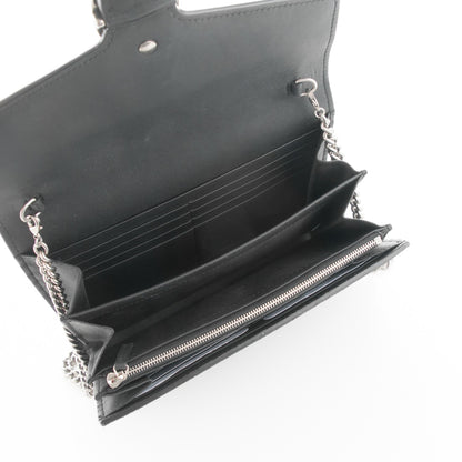 Gucci Suede Mini Dionysus Chain Wallet Black 5 of 7