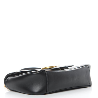 Gucci Calfskin Matelasse Mini GG Marmont Shoulder Bag Black 4 of 14