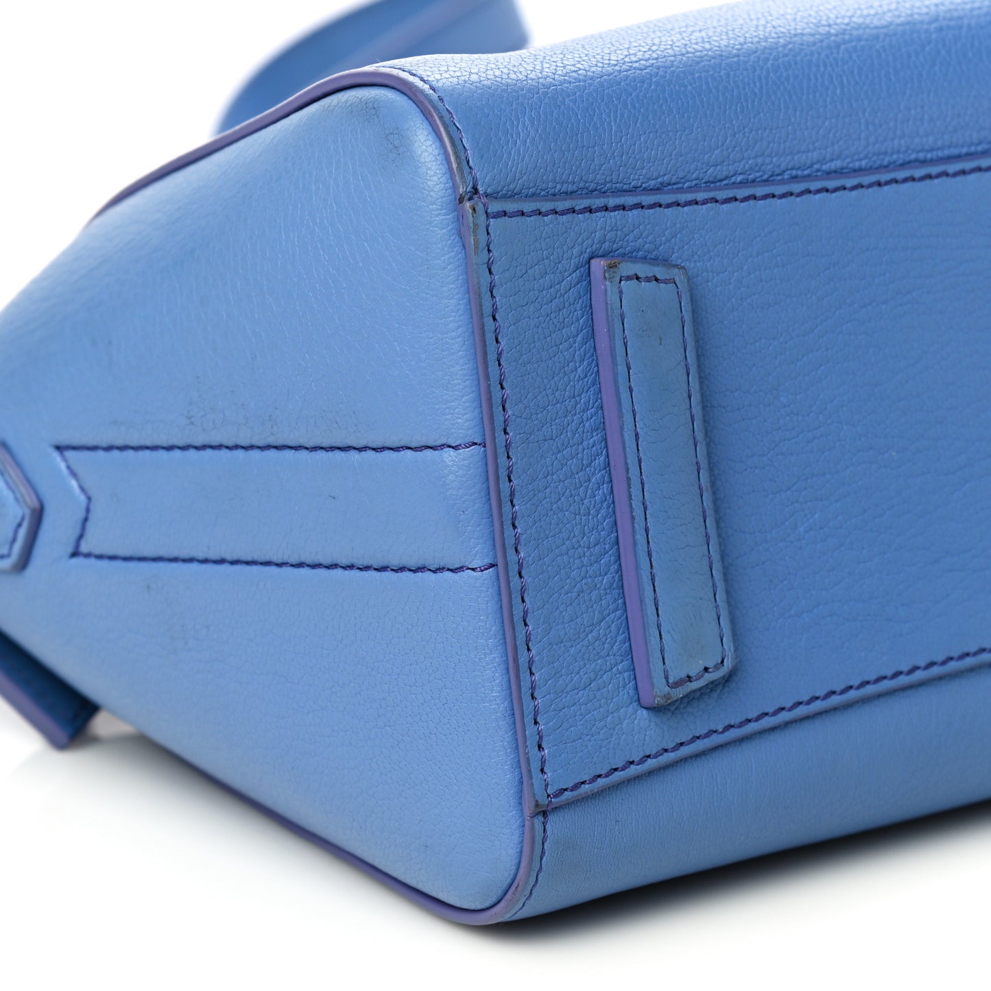 Sugar Goatskin Mini Antigona Blue