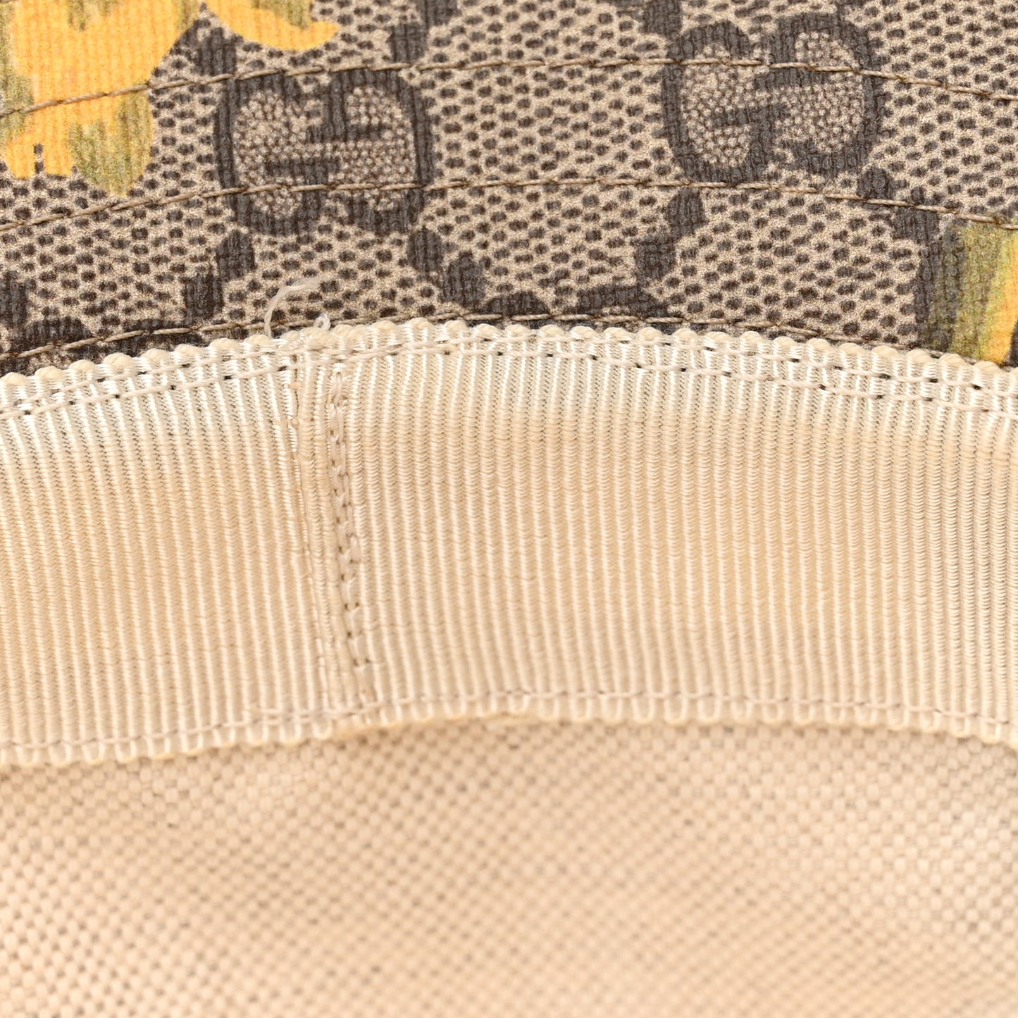 GG Supreme Monogram Azalea Calfskin Dusty Carnation Retro Interlocking G Bucket Hat Beige Ebony Multicolor