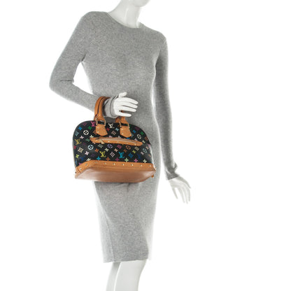 Louis Vuitton Monogram Multicolor Alma Black 2 of 9