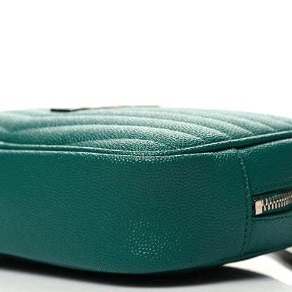 Saint Laurent Grain De Poudre Matelasse Monogram Mini Lou Camera Bag Green Field 10 of 11