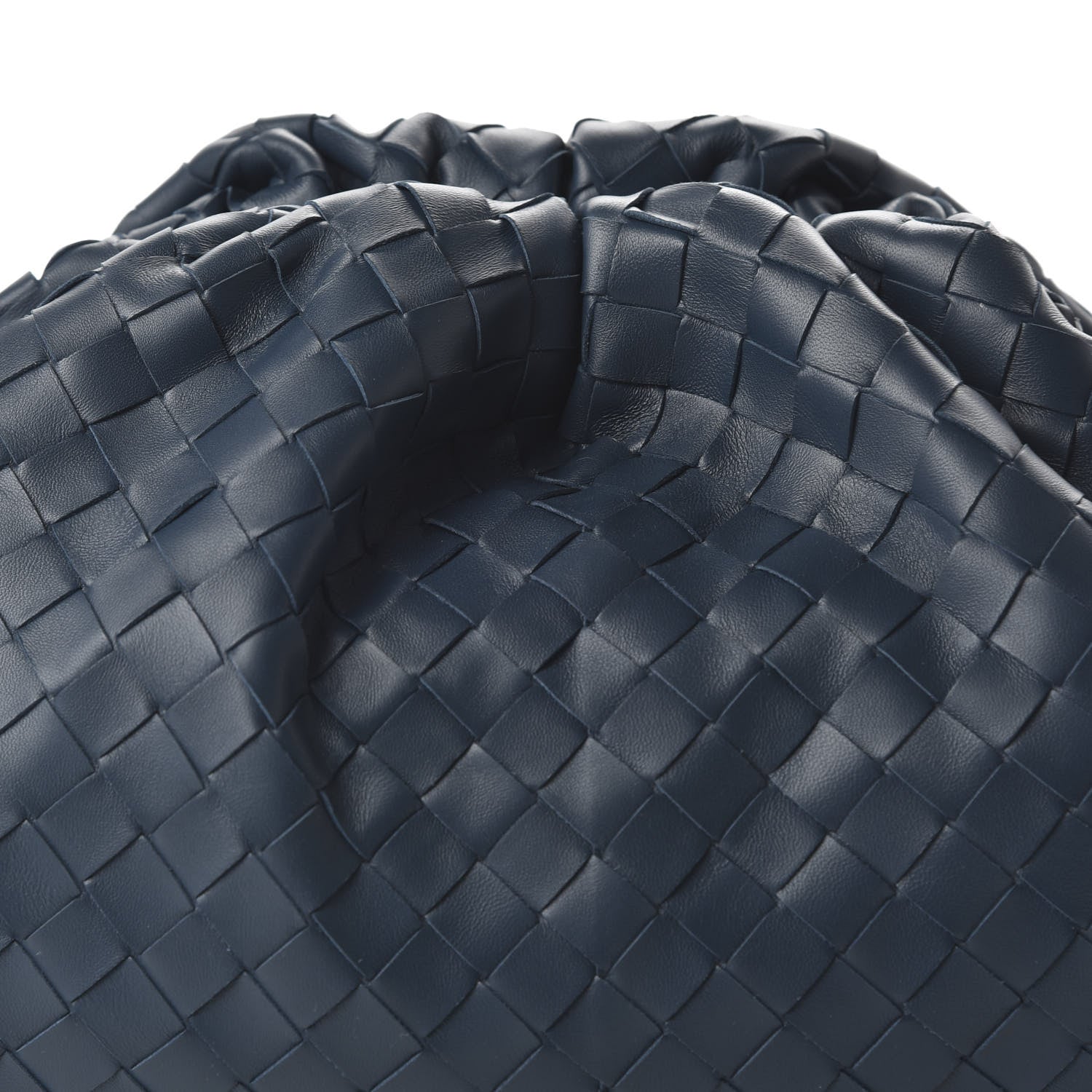 Bottega Veneta Nappa Maxi Intrecciato The Pouch Oversized Clutch Deep Blue 8 of 8