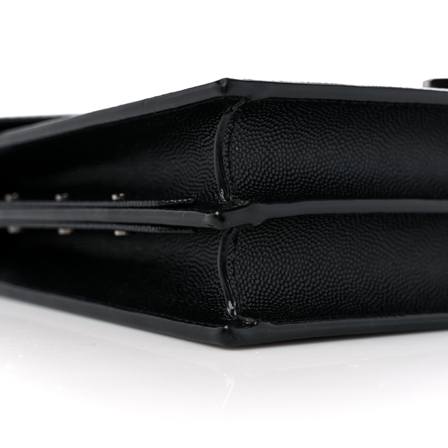 Grain De Poudre Monogram Cassandra Clasp Bag Black