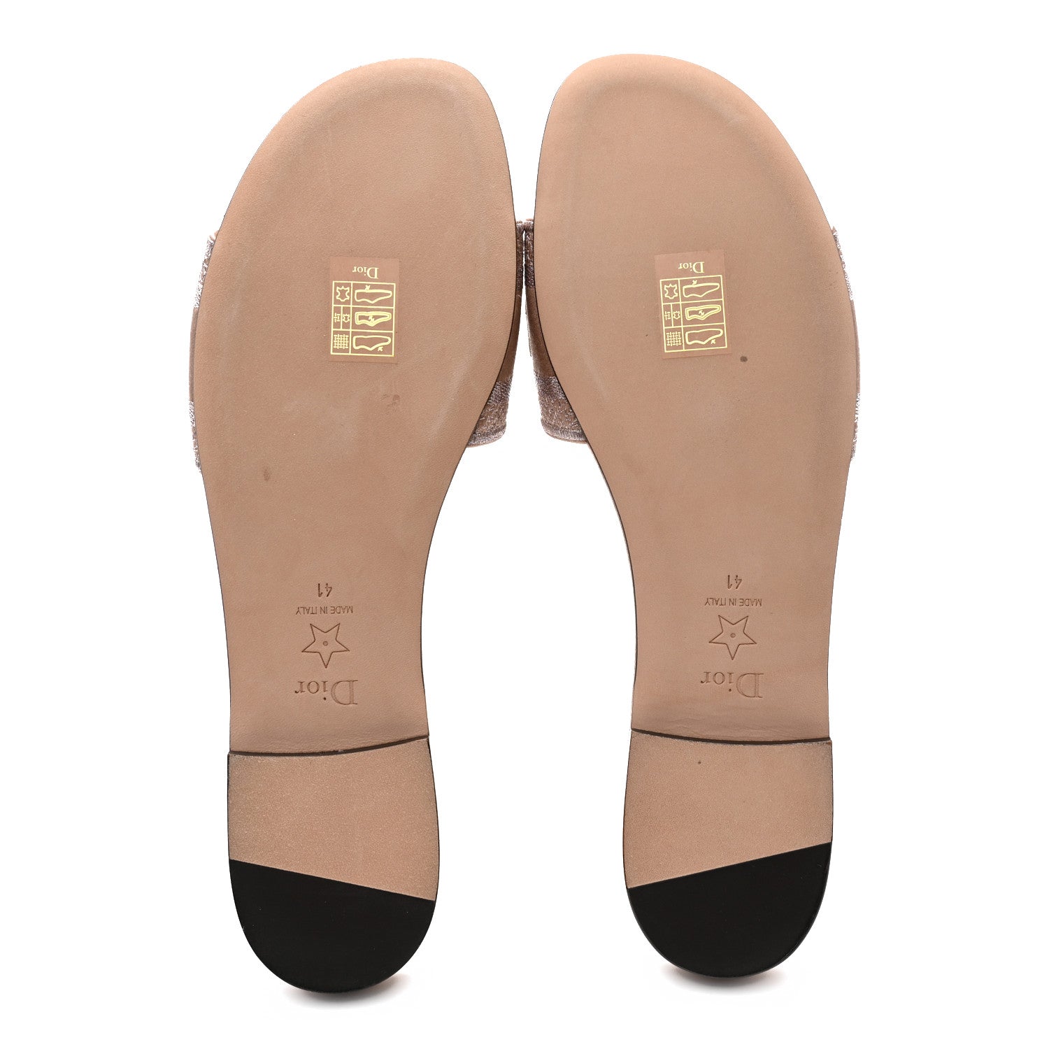 Christian Dior Cotton Embroidered Dway Mules Slide Sandals 41 Rose Des Vents 5 of 9