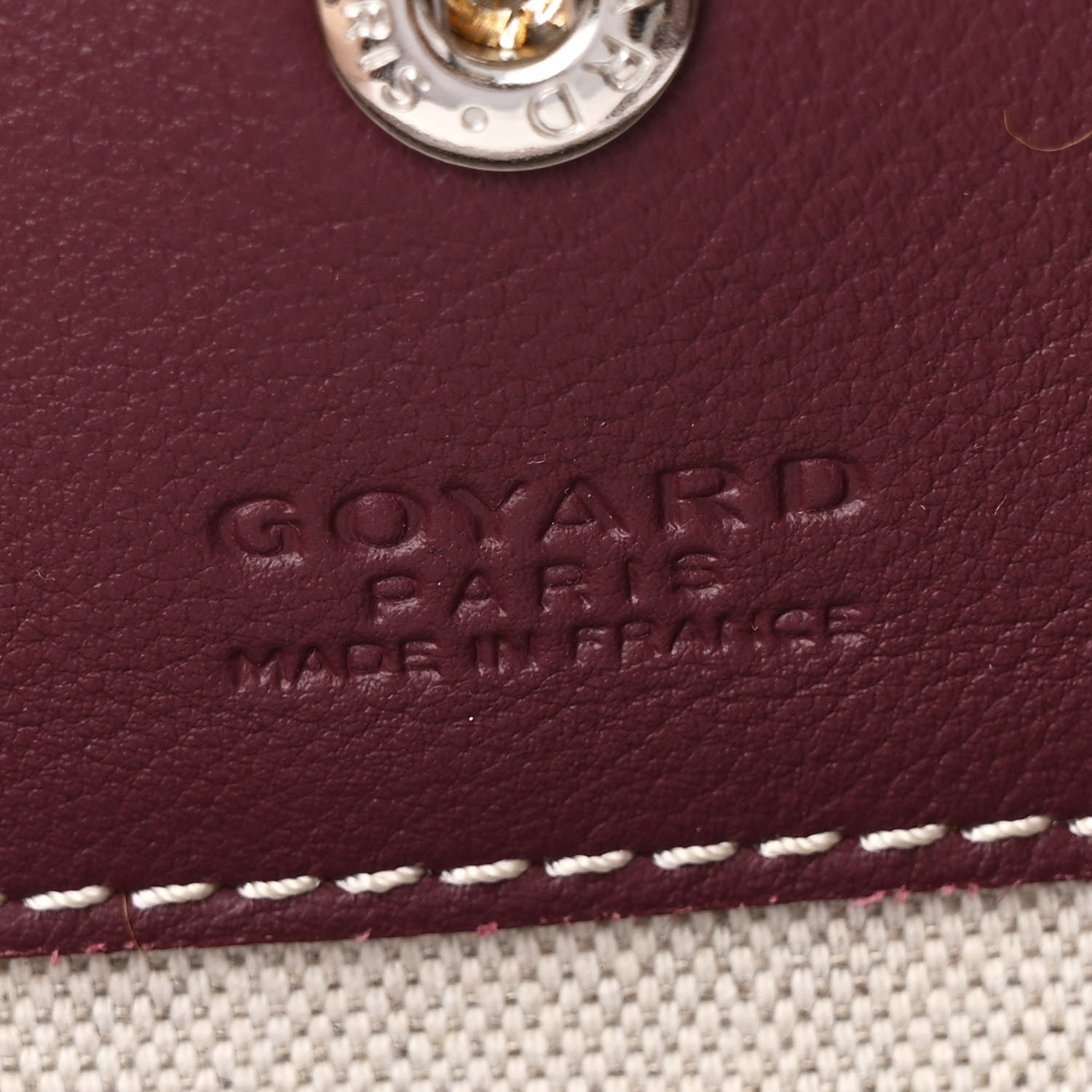 Goyard Goyardine Reversible Anjou GM Burgundy 13 of 19