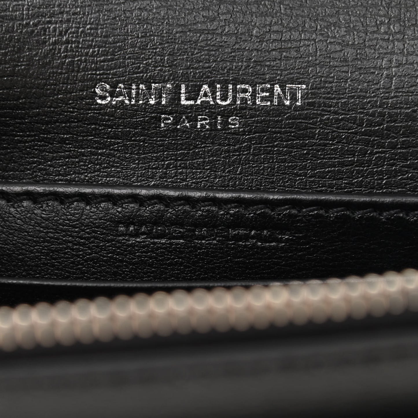Calfskin Monogram Sunset Chain Wallet Black
