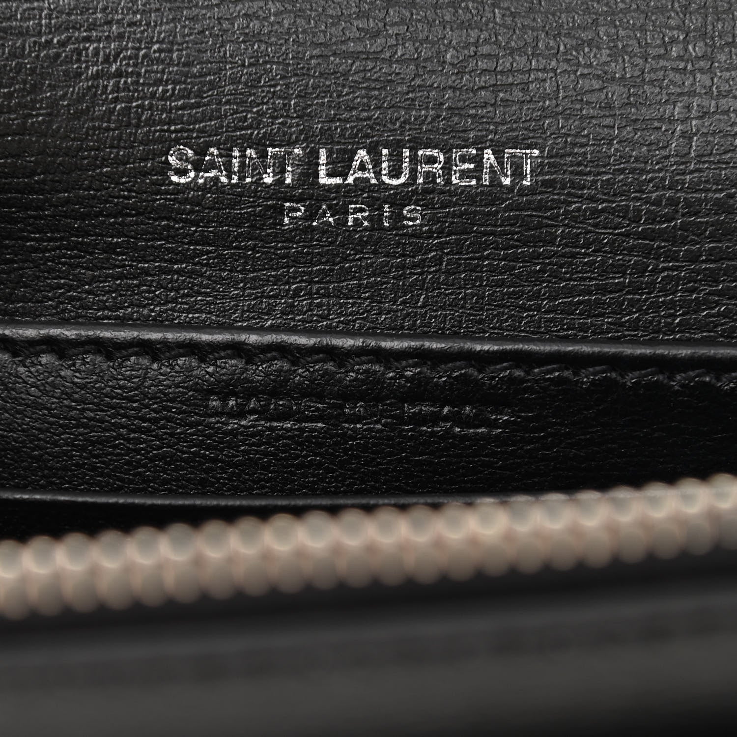 Saint Laurent Calfskin Monogram Sunset Chain Wallet Black 7 of 11