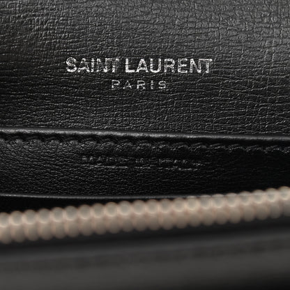 Saint Laurent Calfskin Monogram Sunset Chain Wallet Black 7 of 11