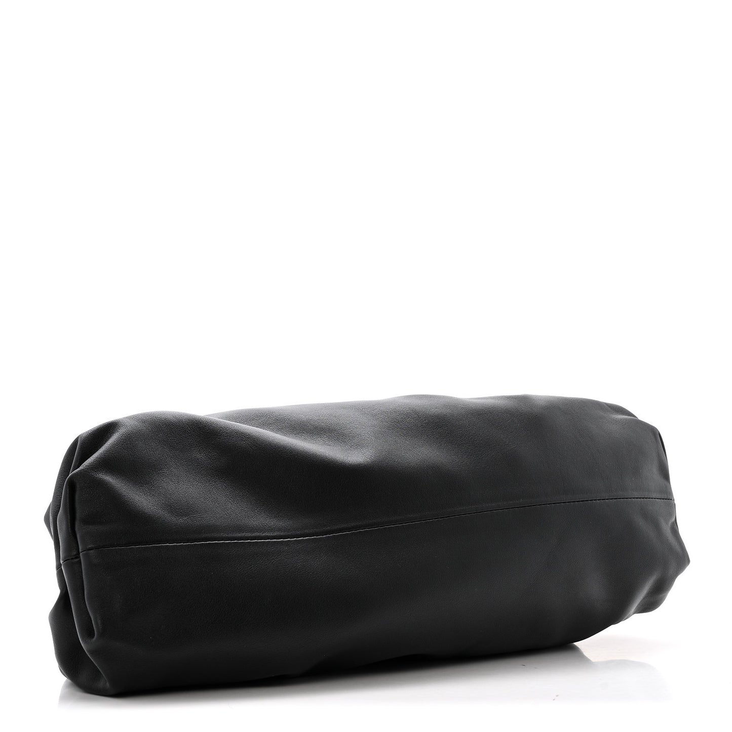Smooth Butter Calf The Pouch Oversized Clutch Black