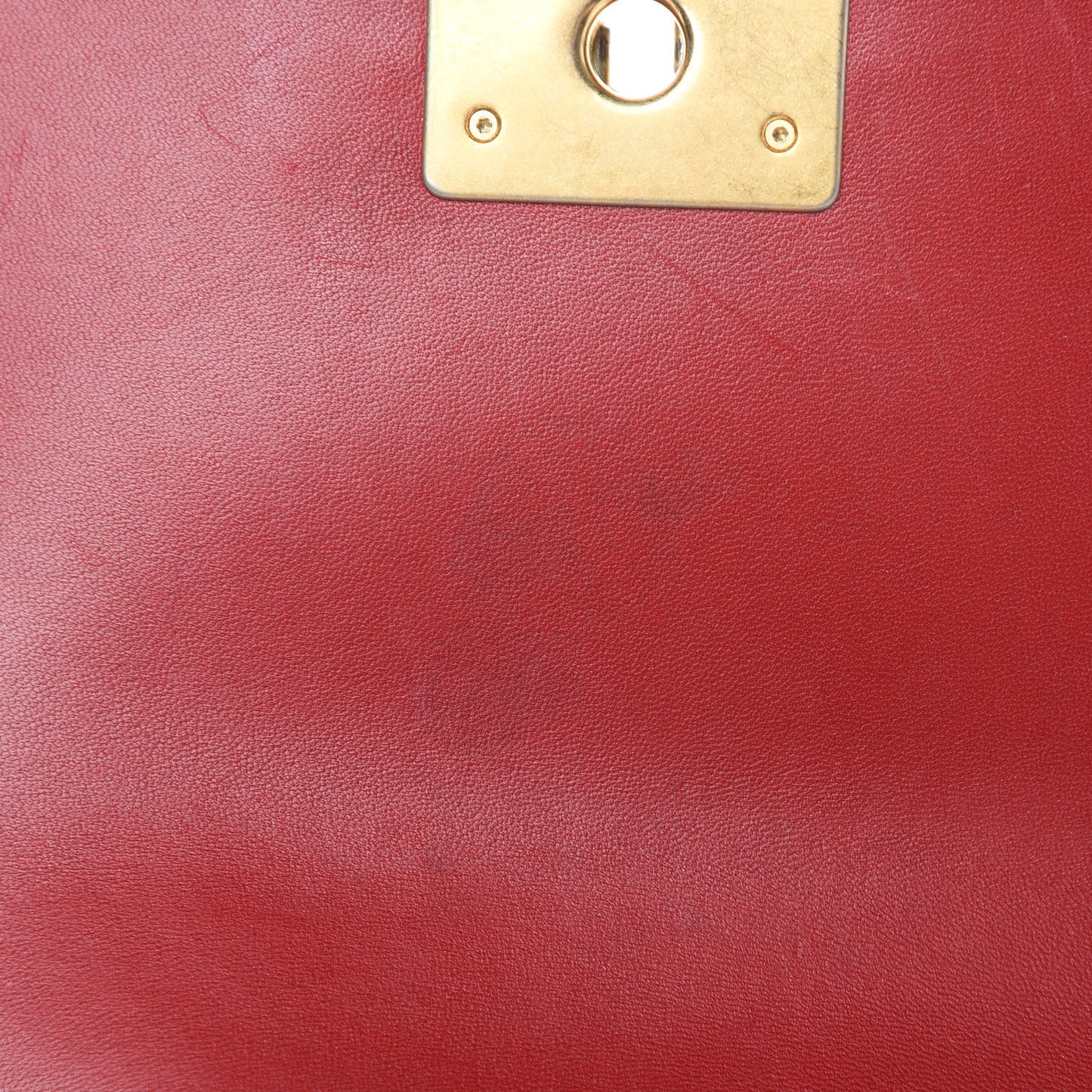 Lambskin Quilted Small Boy Flap Dark Red