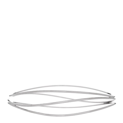 Tiffany Sterling Silver Elsa Peretti Wave Three Row Bracelet 2 of 3