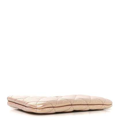 Chanel Iridescent Calfskin Quilted Small Cosmetic Case Pink 4 of 8