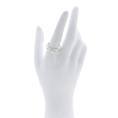 Tiffany Sterling Silver 1837 Interlocking Circles Ring 60 9 2 of 5