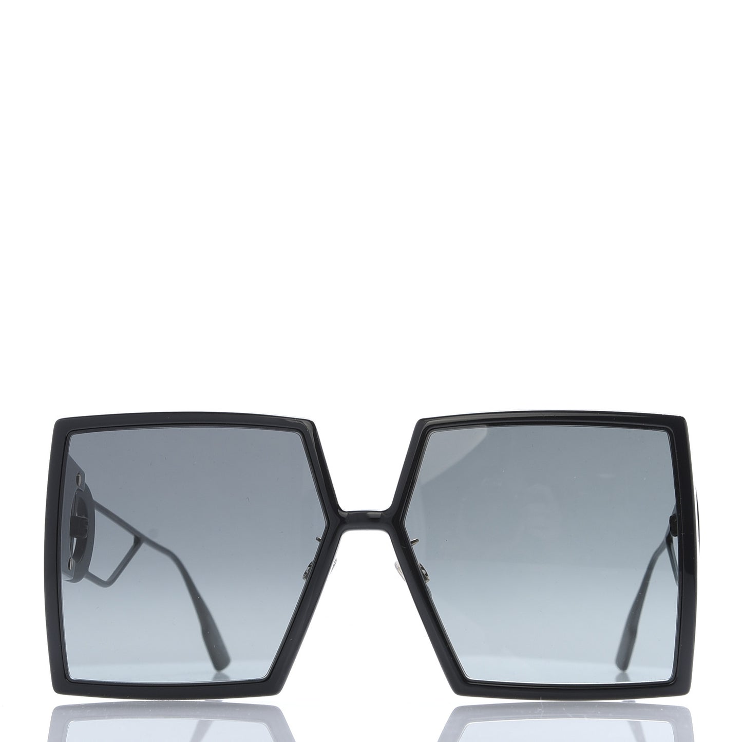 Square 30 Montaigne Sunglasses Black