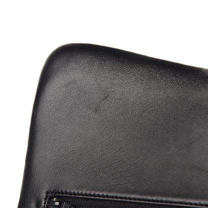 Chanel Lambskin Chevron Quilted Jumbo Double Flap So Black 12 of 19