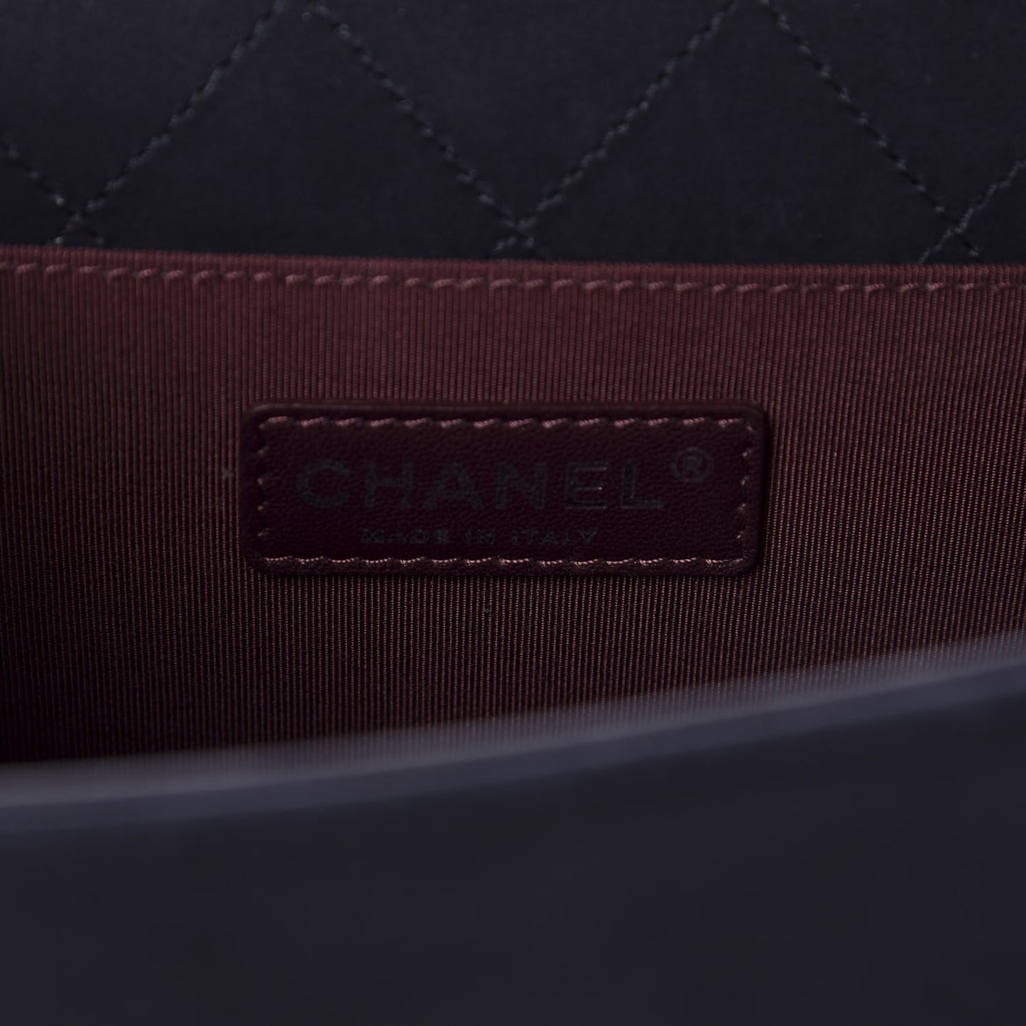 Shearling Iridescent Calfskin Medium Boy Flap Navy