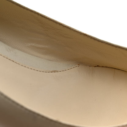 Fendi Vitello Cuoio FF Ballerina Flats 37.5 White 11 of 14