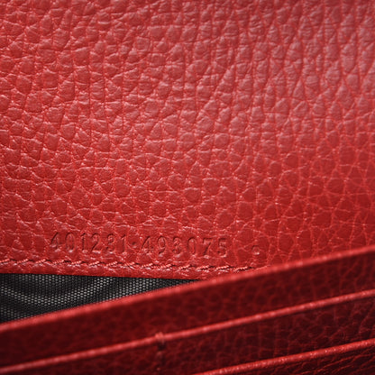 Gucci Calfskin Mini Dionysus Chain Wallet Hibiscus Red 6 of 8