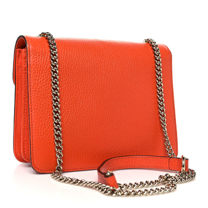 Gucci Dollar Calfskin Small Interlocking G Shoulder Bag Sun Orange 3 of 10