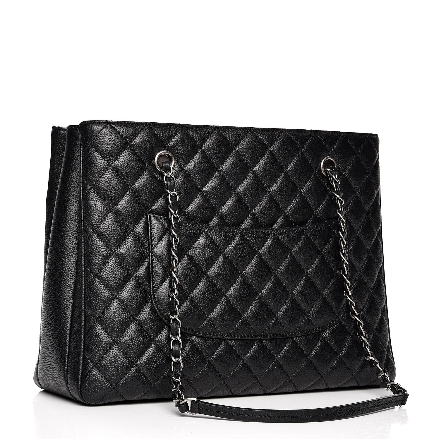 Chanel Caviar Quilted Urban Companion Shopping Tote Black 3 of 7