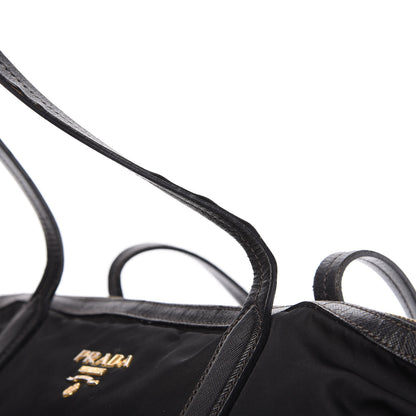 Prada Tessuto Nylon Saffiano Shopping Tote Black 13 of 15