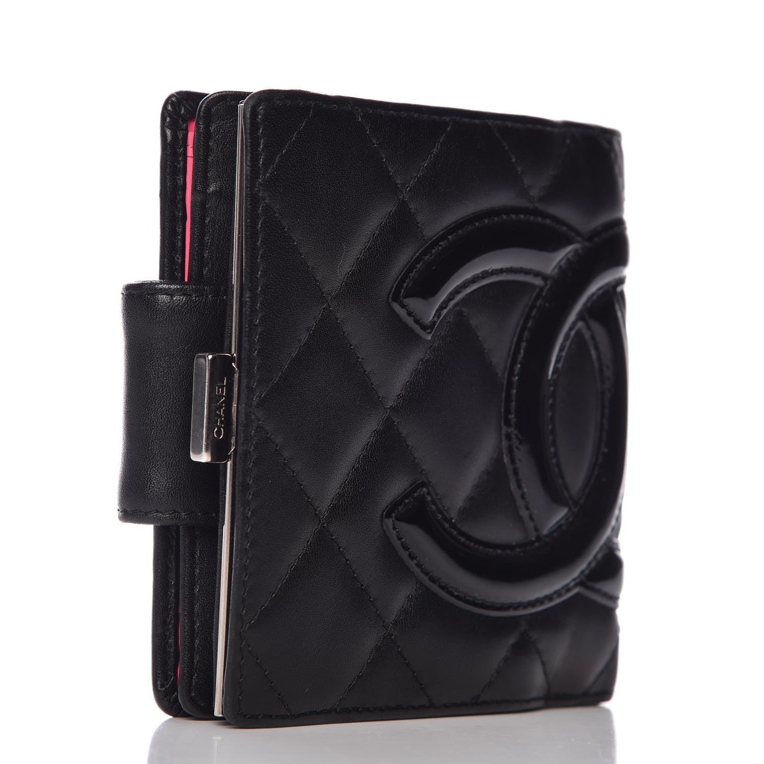 Chanel Calfskin Quilted Cambon Bi-Fold Wallet Black 3 of 7