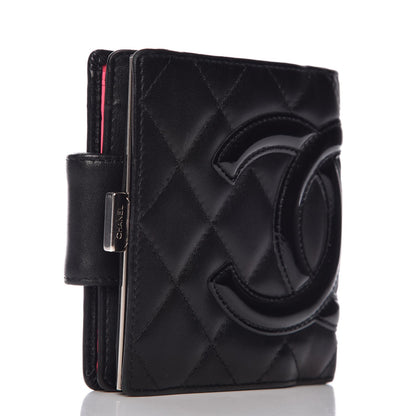 Chanel Calfskin Quilted Cambon Bi-Fold Wallet Black 3 of 7