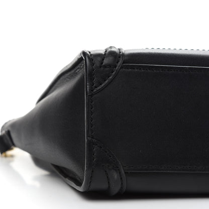 Celine Smooth Calfskin Nano Luggage Black 8 of 10