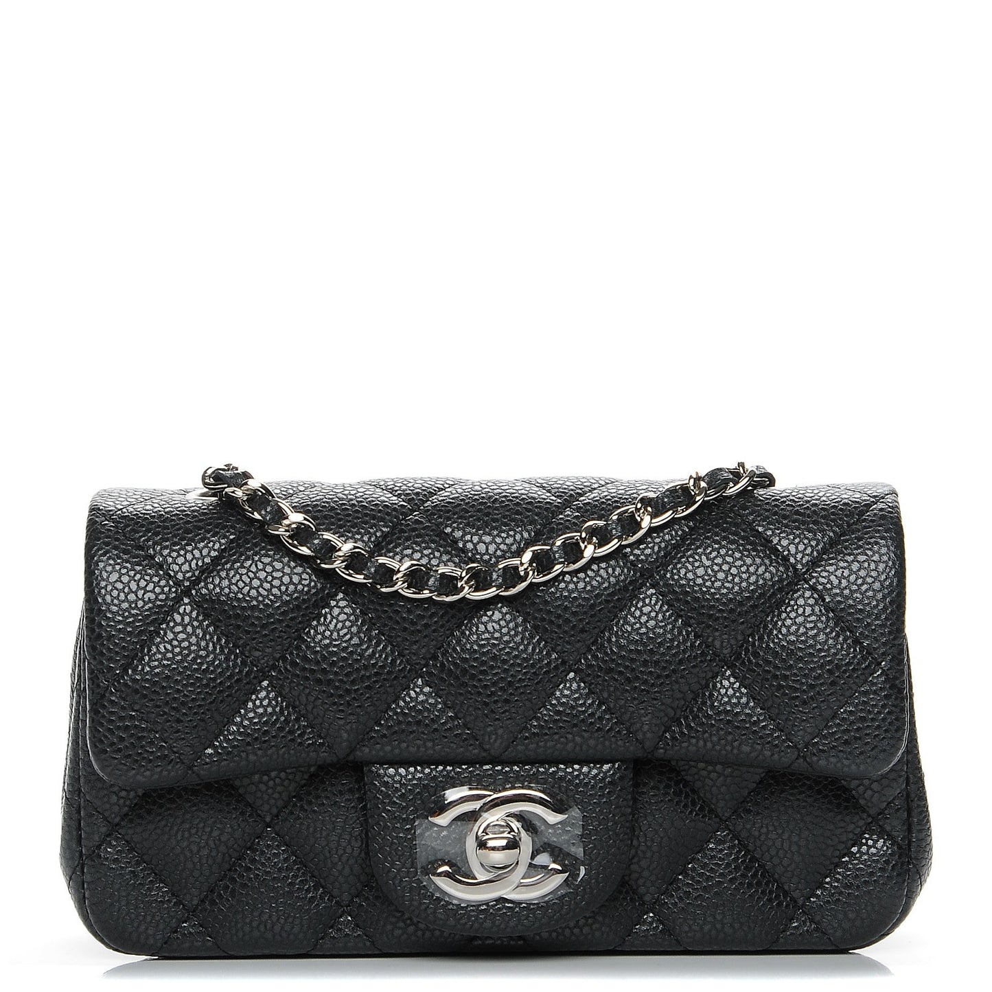 Caviar Quilted Extra Mini Flap Black
