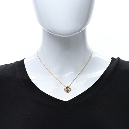 Van Cleef & Arpels 18K Yellow Gold Guilloche Vintage Alhambra Pendant Necklace 3 of 5