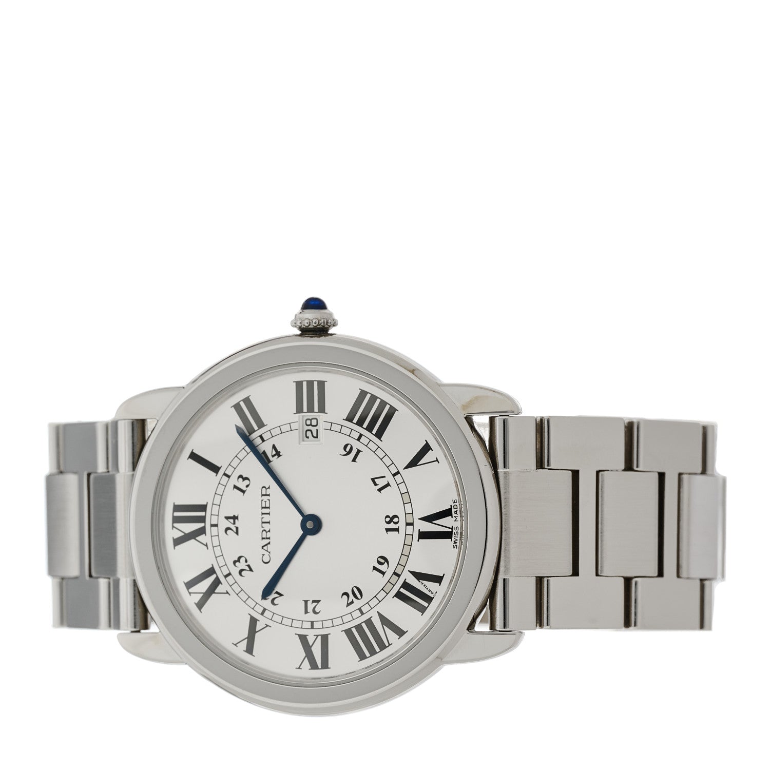 Cartier Stainless Steel 36mm Ronde Solo Quartz Watch 2 of 4