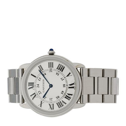 Cartier Stainless Steel 36mm Ronde Solo Quartz Watch 2 of 4