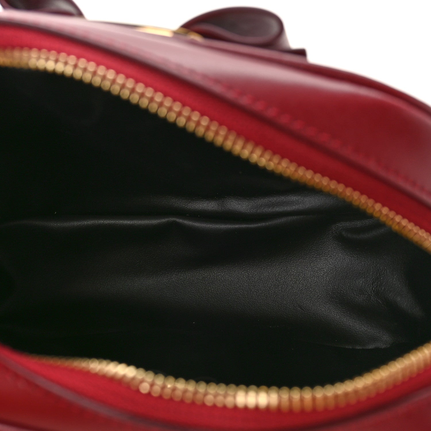 Salvatore Ferragamo Calfskin Vara Bow Camera Bag Carmine 5 of 8