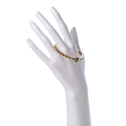 Gucci Metal Feline Head Bracelet 16 Aged Gold 2 of 6