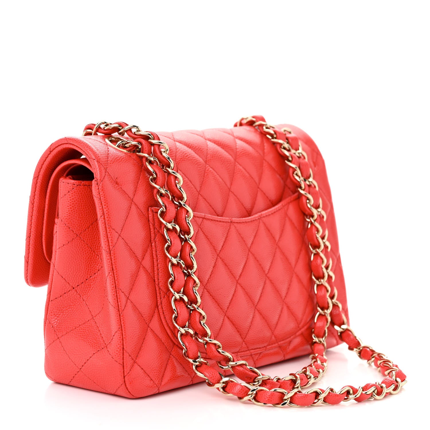 Chanel Caviar Quilted Small Double Flap Red 3 of 10