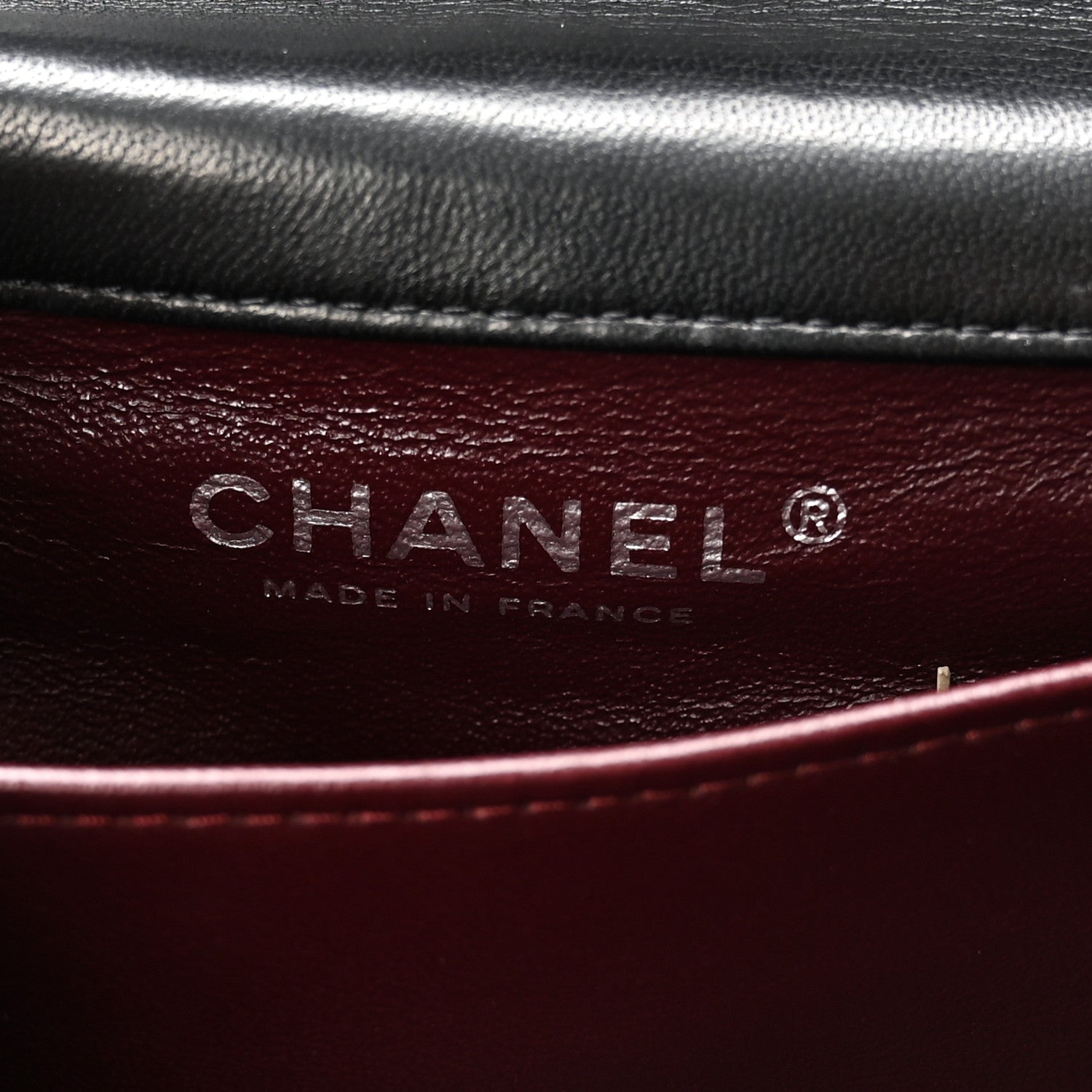 Chanel Lambskin Quilted Extra Mini Rectangular Flap Black 6 of 10
