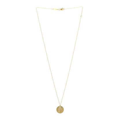 Roberto Coin 18K Yellow Gold Diamond Tiny Treasures Initial P Pendant Necklace 3 of 6