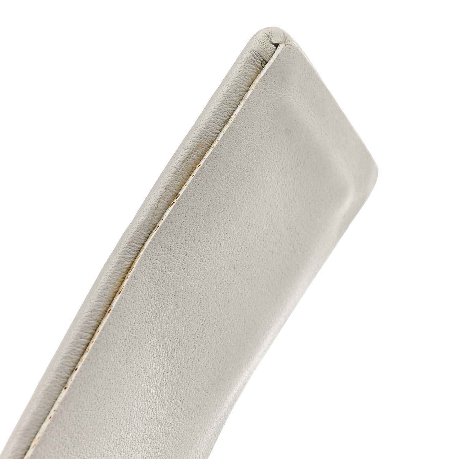Chanel Lambskin Quilted CC Belt 80 32 White 10 of 10